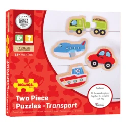 Bigjigs Toys Two Piece Puzzles (Transport)