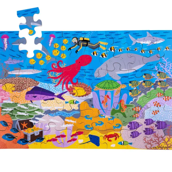 Bigjigs Toys Under the Sea Floor Puzzle (48 piece) - DAMAGED BOX