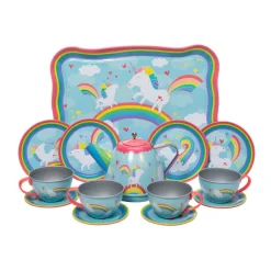 Schylling Unicorn Tin Tea Sets