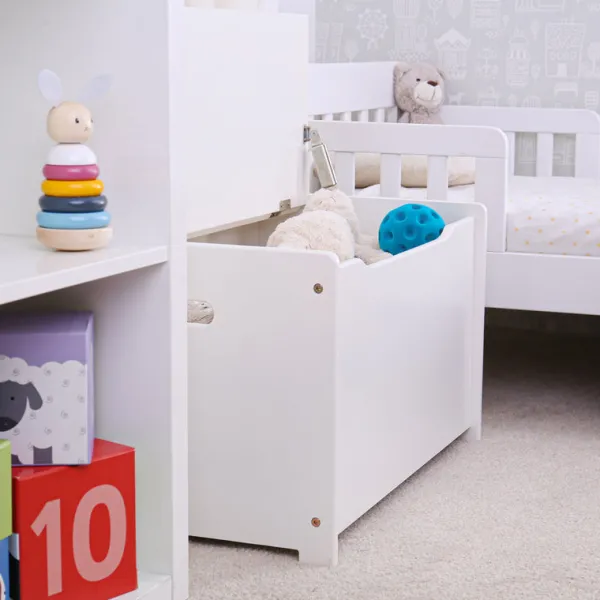 Tidlo White Toy Chest