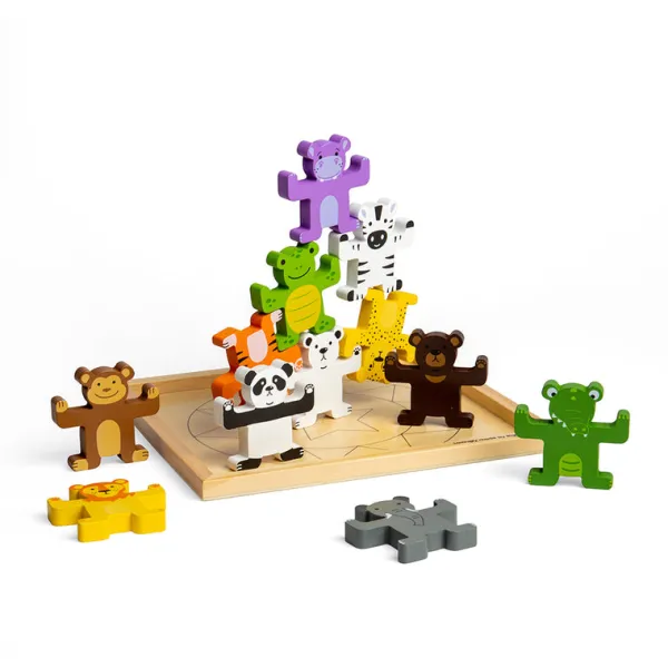 Bigjigs Toys Wild Animal Stacker