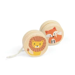 Bigjigs Toys Wildlife Yo-Yos - Fox, Lion
