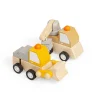 Bigjigs Toys Wind Up Trucks - Crane, Digger