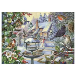 House of Puzzles Winter Birds - BIG 500 Piece Jigsaw Puzzle