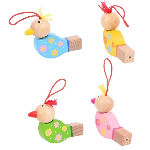 Bigjigs Toys Wooden Bird Whistles (Pack of 4)