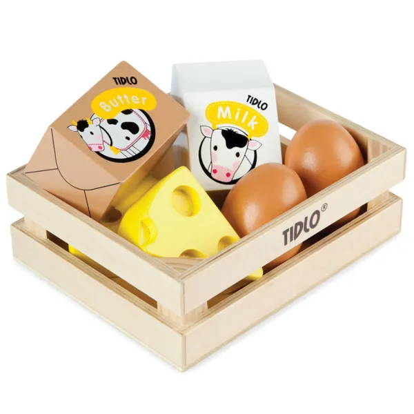 Tidlo Wooden Eggs and Dairy
