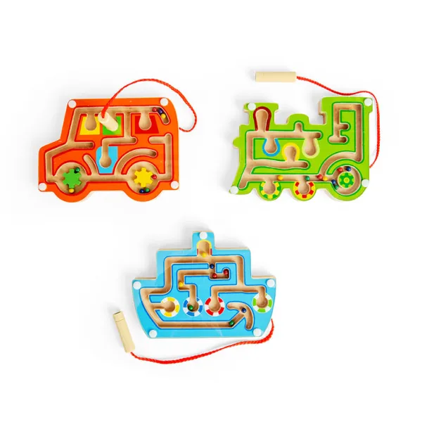 Bigjigs Toys Wooden Magnetic Labyrinth (Pack of 3)