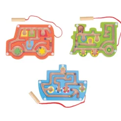 Bigjigs Toys Wooden Magnetic Labyrinth (Pack of 3)