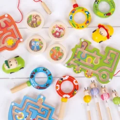 Bigjigs Toys Wooden Magnetic Labyrinth (Pack of 3)