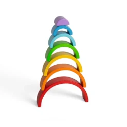 Bigjigs Toys Wooden Stacking Rainbow - Small