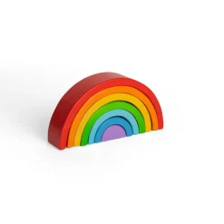 Bigjigs Toys Wooden Stacking Rainbow - Small